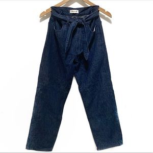 Madewell - Tie-Waist Tapered Denim Pants